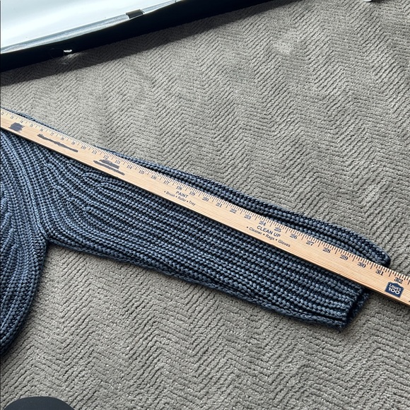 Free People women’s Charcoal Knit Sweater Sweet Nothing Cardigan Size Small - Picture 11 of 11